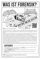 Vorschau - Arbeitsblätter - Forensik - Einstiegsstunde - Deckblatt