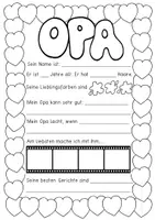 Vorschau - Arbeitsblätter - Opa Steckbrief - Seite 1