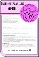 Vorschau - Arbeitsblätter - Erlebniserzählung April - Seite 1