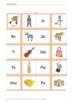 Vorschau - Arbeitsblätter - Lesespiele auf Silben-, Wort- und Satzebene - Seite 3