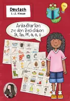 Vorschau - Stationenlernen - Anlautkarten zu den Buchstaben St, Sp, Pf, ä, ö, ü (Klasse 1 bis 2) Deutsch - Deckblatt
