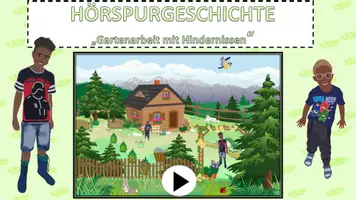 Vista previa - Recursos multimedia - Historia del audio "Gartenarbeit mit Hindernissen" Nivel 0/1 Alemán - página 1