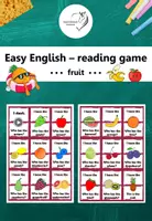 Vorschau - Spiele - Easy English Lesespiel - fruit - Deckblatt