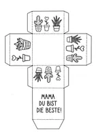 Vorschau - Mal- und Bastelvorlagen - Muttertags Geschenkschachteln zum Basteln 💐 Kunst für den Muttertag - Seite 3