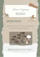 Vorschau - Fördermaterial/Inklusion - Advance Organizer - Jesus und seine Bergpredigt - Reihenverlauf - Unterrichtsreihe - Religion - Seite 1