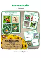 Aperçu - Jeux - Loto combinable Photos + Mots - Printemps - Page de couverture
