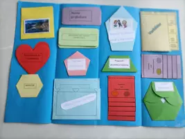 Vorschau - Mal- und Bastelvorlagen - Lapbook Großeltern, Eigene Familiengeschichte - Deckblatt