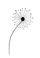 Vorschau - Mal- und Bastelvorlagen - Pusteblume Malvorlage - Seite 1