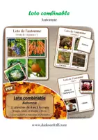 Aperçu - Jeux - Loto combinable Photos + Mots - Automne - Page de couverture