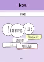 Vorschau - selbst erstellte Cliparts/Grafiken - Cliparts / Icons - Sticker (Deutsch, Englisch, Spanisch) - Deckblatt