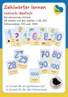 Vorschau - Fördermaterial/Inklusion - Ukraine: Zahlwörter lernen (russisch-deutsch) - Deckblatt