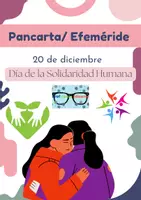 Vista previa - Decoración del aula - Pancarta/ Solidaridad Humana/ Efeméride - Portada