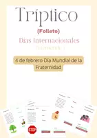 Vista previa - Tarjetas / Manipulativos - Tríptico / Folleto / Fraternidad - Portada