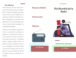 Vista previa - Tarjetas / Manipulativos - Tríptico / Folleto / La Radio - página 1