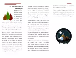 Vista previa - Tarjetas / Manipulativos - Triptico / Folleto / Los Bosques - página 1
