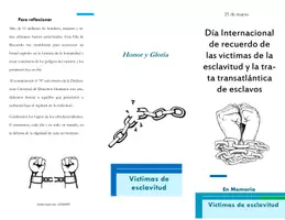 Vista previa - Tarjetas / Manipulativos - Tríptico / Folleto/ Victimas de la Esclavitud - página 2