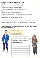 Vorschau - Arbeitsblätter - Lesetext mit Aufgaben "Leo wohnt jetzt in der Stadt" Thema "Wohnen" DaZ / Deutsch - Seite 2