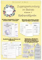 Vorschau - Stundenentwürfe - Zugangserkundung im Betrieb - Unterrichtsreihe - Deckblatt