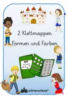 Vorschau - Fördermaterial/Inklusion - 2 Klettmappen Formen und Farben - Deckblatt