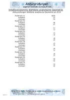 Vorschau - Test - Abitur allg. bildendes Gymnasium BW Wahlteile Analytische Geometrie ab 2019 Musteraufgaben - Seite 1