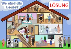 Aperçu - Autre type de ressources - Jeu magnétique / jeu de placement "Wo sind die Leute?" Allemand - Page 2