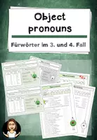 Vorschau - Arbeitsblätter - object pronouns - Grammarsheet inkl. exercises - Deckblatt