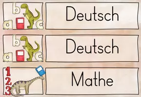 Vorschau - Poster - BUNDLE: Dinoklasse / Klassentier Dino - Classroom Management - Seite 1