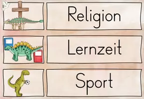 Vorschau - Poster - BUNDLE: Dinoklasse / Klassentier Dino - Classroom Management - Seite 3