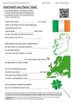 Vorschau - Arbeitsblätter - Arbeitsblatt "Irland" + Onlineübung & MP3 + Mindmap + Infografik - Deckblatt