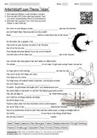 Vorschau - Arbeitsblätter - Lernposter + Arbeitsblatt "Islam" + Onlineübung & MP3 + Mindmap + Infografik - Seite 1