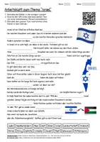 Vorschau - Arbeitsblätter - Arbeitsblatt "Israel" + Onlineübung & MP3 + Mindmap + Infografik - Deckblatt