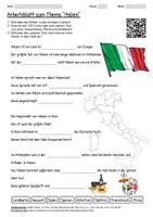 Vorschau - Arbeitsblätter - Lernposter + Arbeitsblatt "Italien" + Onlineübung & MP3 + Mindmap + Infografik - Seite 1