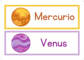 Vista previa - Manualidades / Dibujos para colorear - Tarjetas Didácticas/póster de los planetas - página 3