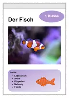 Vorschau - Arbeitsblätter - Der Fisch 1. Klasse - Deckblatt