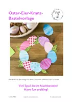 Vorschau - Mal- und Bastelvorlagen - OsterEierKranz - Kunstidee für den Frühling - Deckblatt