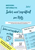 Vorschau - Unterrichtsreihen - Medienbildung: Sicher im Netz / soziale Medien / Urheberrecht / Hilfe holen Unterrichtseinheit - Deckblatt