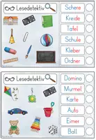 Vorschau - Aufgabenkarten - Lesen und Finden (Lesedetektiv-Kartei) Kl. 1/2 - Seite 2