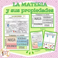 Vista previa - Hojas de trabajo - LA MATERIA y sus propiedades - Portada