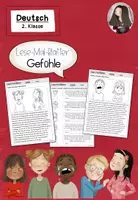 Vorschau - Arbeitsblätter - FREEBIE Lesemalblätter Gefühle | Deutsch Klasse 2 - Deckblatt