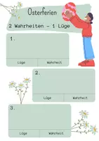Vorschau - Arbeitsblätter - Osterferien besprechen - 2 Wahrheiten 1 Lüge - Seite 3