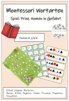 Vorschau - Spiele - Montessori Wortarten: Spiel Prinz Nomen in Gefahr - Deckblatt