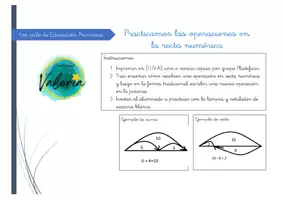 Vista previa - Unidades / Secuencias / Situaciones de Aprendizaje - Operaciones en la recta numérica - Portada