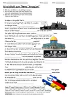 Vorschau - Arbeitsblätter - Arbeitsblatt "Jerusalem" + Onlineübung & MP3 + Mindmap + Infografik - Deckblatt