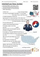 Vorschau - Arbeitsblätter - Arbeitsblatt "Joe Biden" + Onlineübung & MP3 + Infografik - Deckblatt