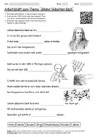 Vorschau - Arbeitsblätter - Lernposter + Arbeitsblatt "Johann Sebastian Bach" + Onlineübung & MP3 + Mindmap + Infografik - Seite 1
