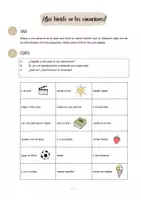 Vorschau - Arbeitsblätter - Hablar sobre las vacaciones - Sprechanlass zum Einstieg nach den Ferien - Seite 1