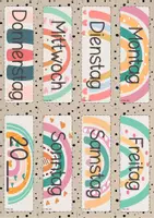 Vorschau - Poster - Dauerkalender im Boho-Stil - Wochentage, Monate, Wetter - Seite 1