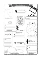 Vorschau - Arbeitsblätter - Steckbrief Brandenburg für GL und Erdkunde - Deckblatt