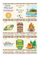 Aperçu - Jeux - holidays / travelling I have ... Who has ...? English game / jeu Anglais - Page 1