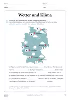 Vorschau - Arbeitsblätter - Arbeitsblatt »Wetter und Klima« - Deckblatt